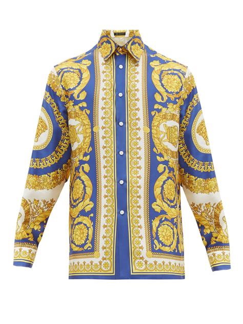 versace silk shirt outfit|Versace silk shirts for cheap.